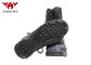 Stivali tattici militari di slittamento non di gomma dell'esercito della cinghia con colore laterale del nero della chiusura lampo fornitore