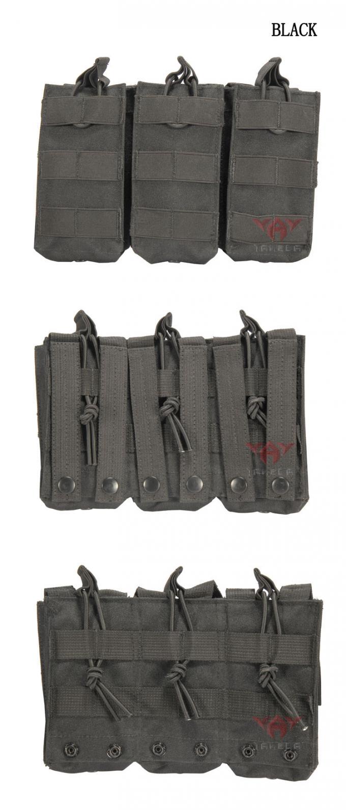 Sacchetto senza coperchio compatibile di MAG di triplo di Molle degli accessori militari dell'ingranaggio per la rivista di M4 M17 AK47