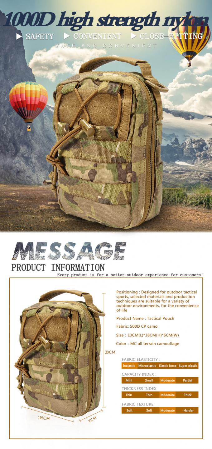 Sacchetto militare d'escursione all'aperto portatile di Molle della borsa pratica tattica del sacchetto EMT